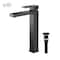 Kibi Cubic Single Handle Bathroom Vessel Sink Faucet with Pop Up Drain C-KBF1003MB-KPW101MB - alternate 1